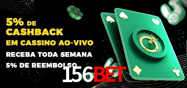 Promoções do cassino ao Vivo 156bet